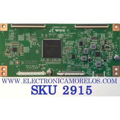 T-CON PARA TV WESTINGHOUSE / NUMERO DE PARTE V650DJ4-QS5 / V500DJ7-CK5 / 276P2E6056A0 / PANEL T650-V35-DLED / MODELO WG65UX4100